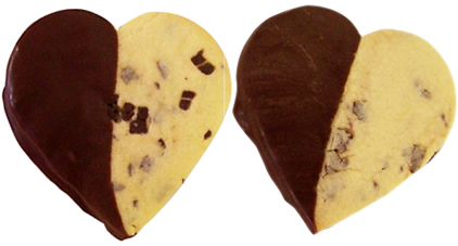 heart-shaped cookies
